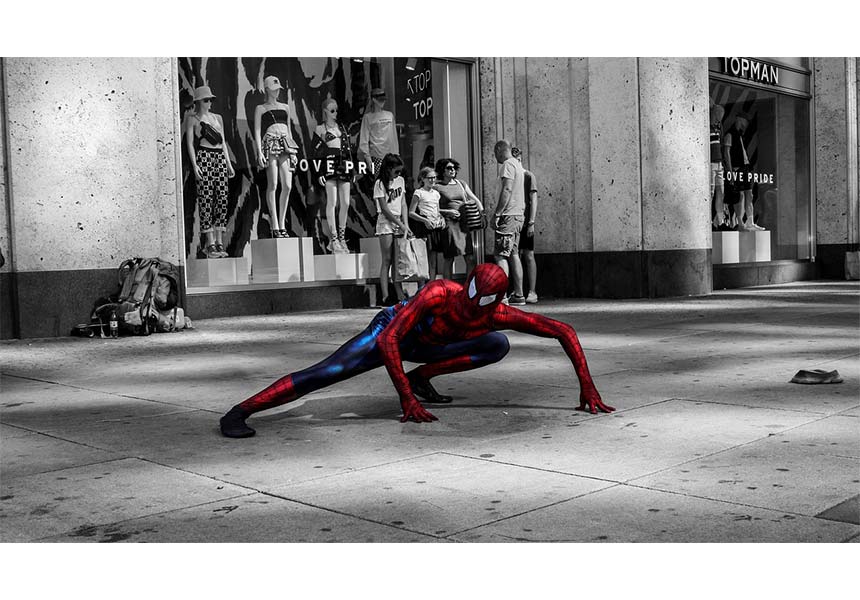 Gutierrez and His Spiderman Mask