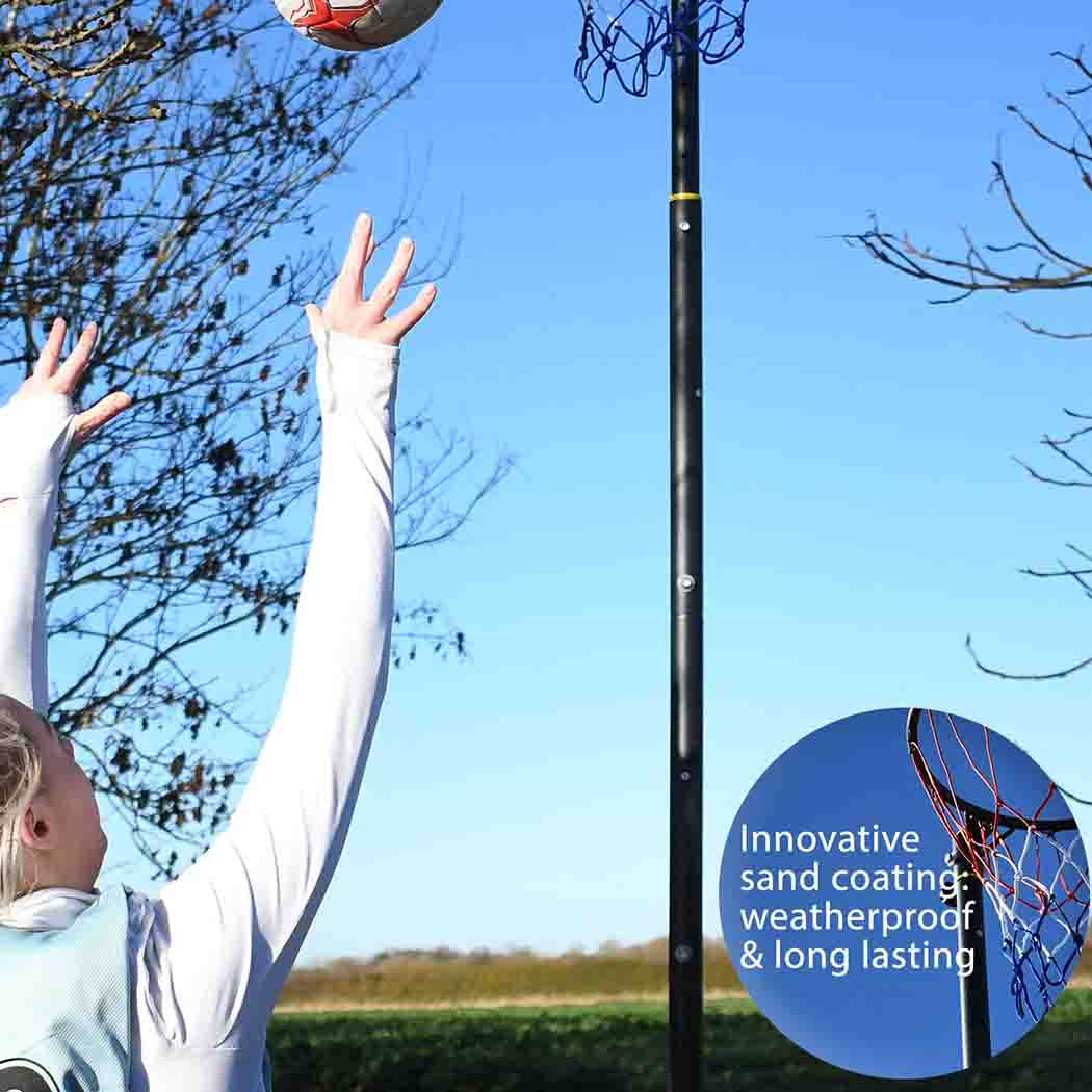 Freestanding Adjustable Netball Post by Bee-Ball