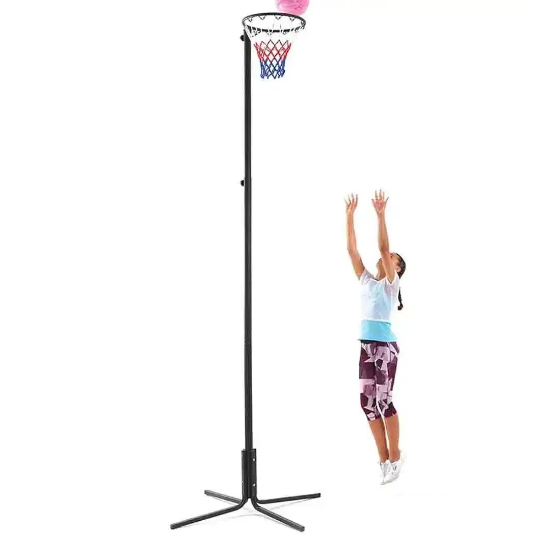 Freestanding Adjustable Netball Post by Bee-Ball