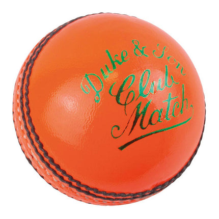 Dukes Club Cricket Ball Mens Orange