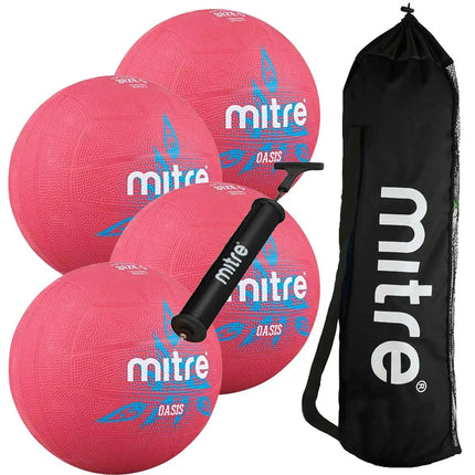 Buy 4 x Mitre Oasis Netballs Pack | Sports Ball Shop