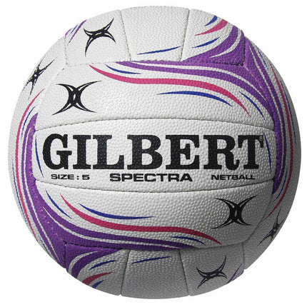Gilbert Spectra Match Netball 5 Ball Pack with Ball Bag Gilbert Netball Balls Sports Ball Shop