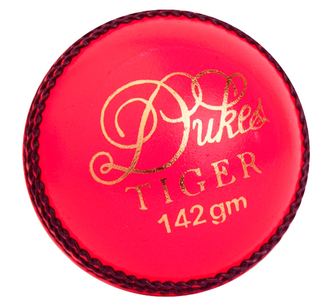 Dukes Tiger Cricket Ball Orange or Pink 4.75oz
