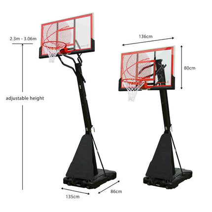 Bee-Ball Optimum Full Size Basketball Hoop 