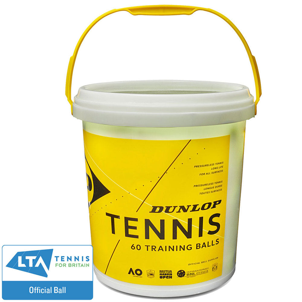 Net World Sports Dunlop Practice Tennis Balls 60 Bucket 