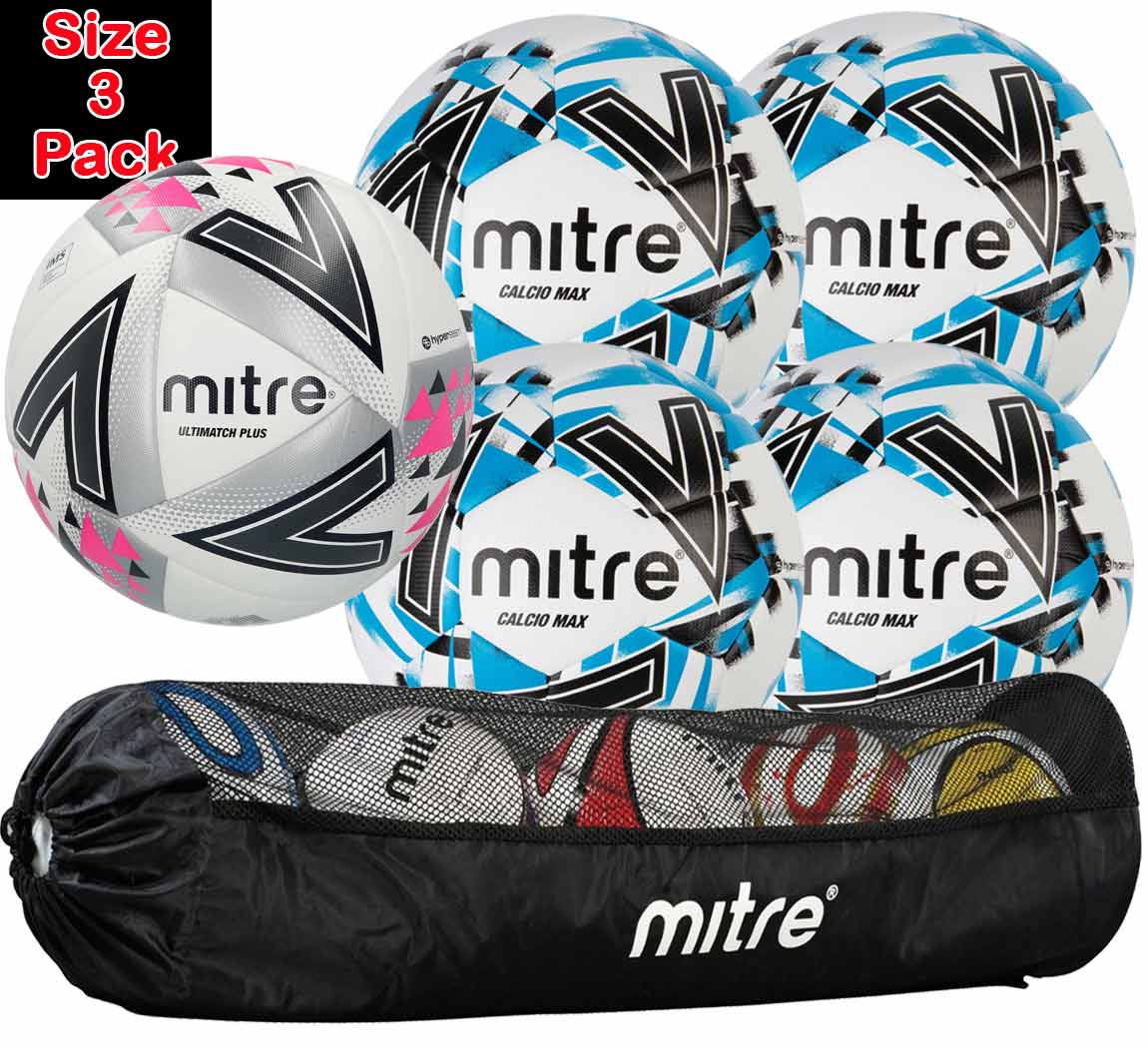 Mitre Match Training Football Ball Pack