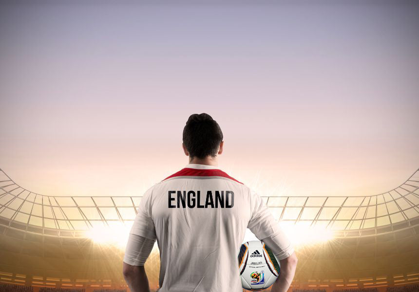 England football and the new Jabulani World Cup ball.