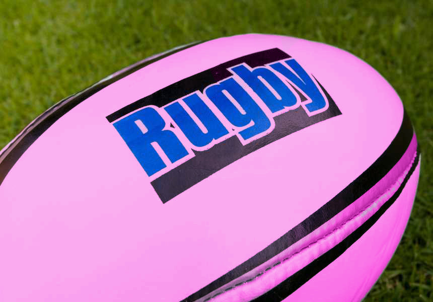 Pink Rugby Balls For Better Periphial Vision – Sports Ball Shop