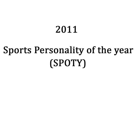 BBC Sports Personality Of The Year 2011 Nominations