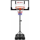 Bee-Ball Adjustable Basketball Hoop & Stand (3.3–10ft) – Full NBA Height Outdoor System