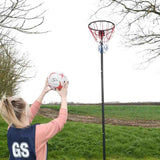 Freestanding Round-Based Netball Post by Bee-Ball