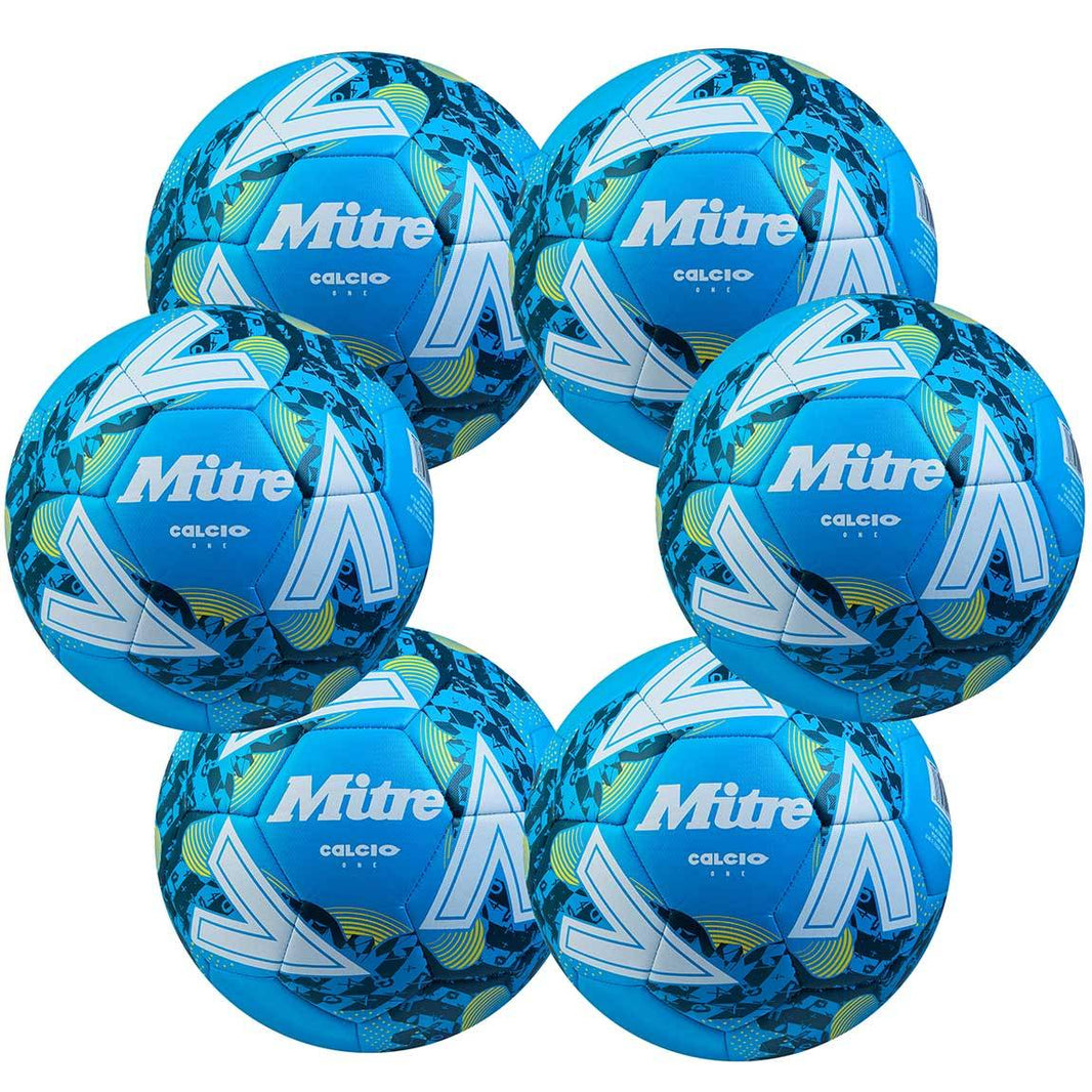 Mitre Calcio Training Football 6 Ball Pack Mitre Football Balls Sports ...