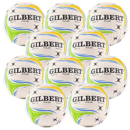 10 x Gilbert Pulse Training Netballs