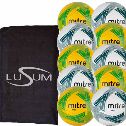 Mitre Impel Footballs x 10 Training Balls