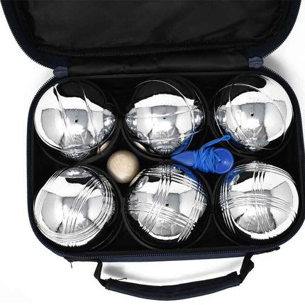 6 Ball Metal Boule Set