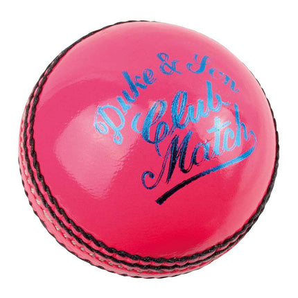 Dukes Club Cricket Ball Mens Pink