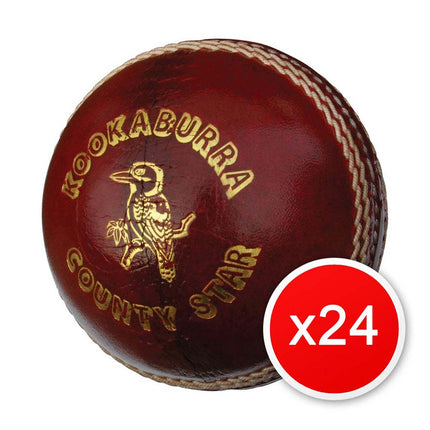 24 Kookaburra County Star Cricket Balls By Sports Ball Shop