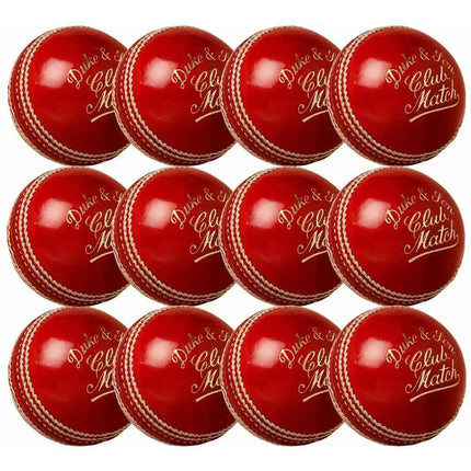 12 x Dukes Mens Club Match Cricket Ball