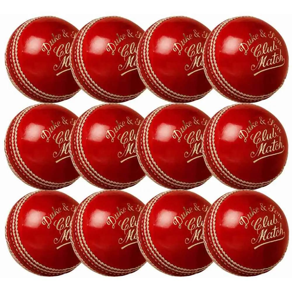 12 x Club Match Cricket Balls Cricket Ball Set