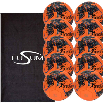 PT Fusion Training Footballs 10 Ball Pack Plus Bag