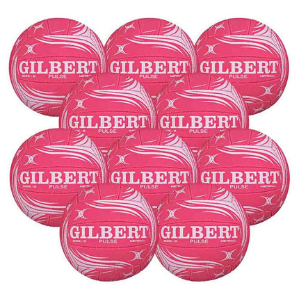10 x Gilbert Pulse Training Netballs
