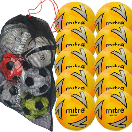 Mitre Impel Plus Footballs x 10 Training Balls