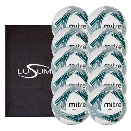 Mitre Impel Footballs x 10 Training Balls