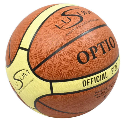 3 x Lusum Optio Basketballs Plus Tubular Bag