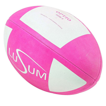 Lusum Optio Pink Match Rugby Ball