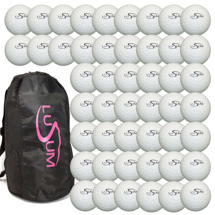 48 x Lusum Dimple Training Hockey Balls and Ball Bag