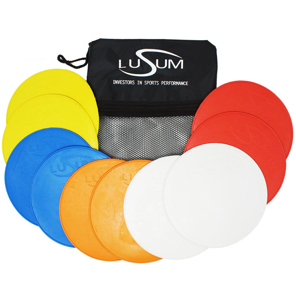 Lusum 10 Palloni Da Basket Optio Pelle PU + Borsa - Taglia 7, Interno/Esterno, Palloni Per Club E Scuole