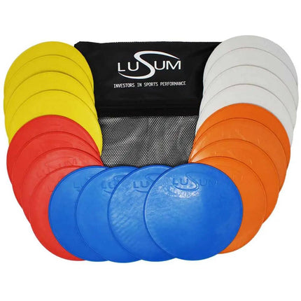 Lusum 20 Flat Round Marker Discs Lusum Sports Ball Shop
