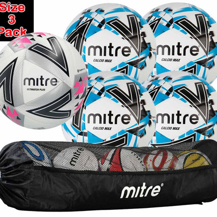 Mitre Match Training Football Ball Pack