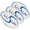 Lusum Munifex Rugby Ball 3 Pack Navy