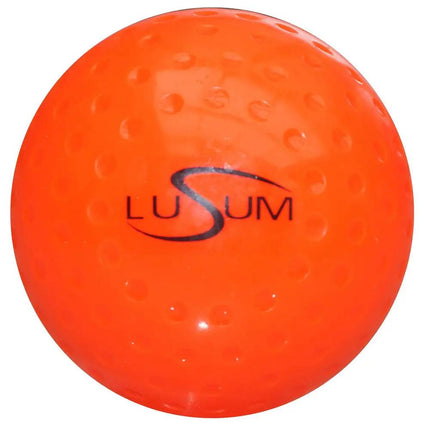 Lusum Dimpled Hockey Ball Orange
