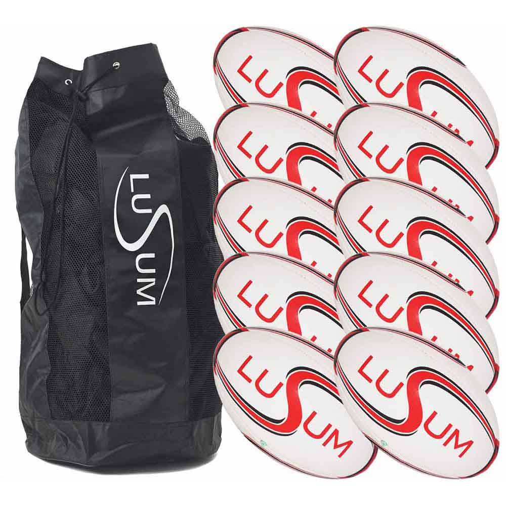 Optio 10 Match Rugby Ball Pack Rugby Ball Set