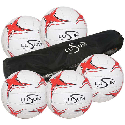 Buy Lusum Optio Netball 5 Ball Pack | Sports Ball Shop