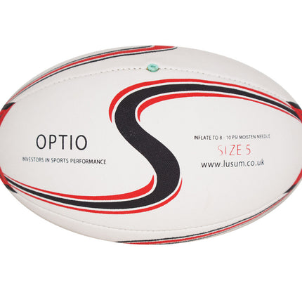 Lusum Optio Rugby Ball and Kicking Tee