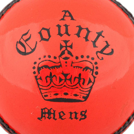 Readers County Crown Cricket Ball - Yellow or Orange
