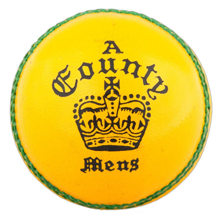 Readers County Crown Cricket Ball - Yellow or Orange